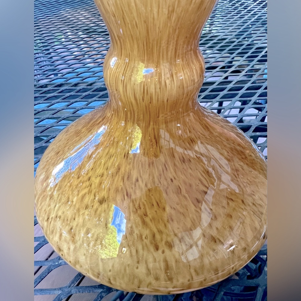 Vintage Maestri Vetrai Hand-Blown Art Glass Candlestick, 12.5β, Made in Italy - Picture 4 of 10